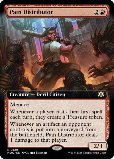 Pain Distributor (Extended Art) (Commander: March of the Machine) Light Play