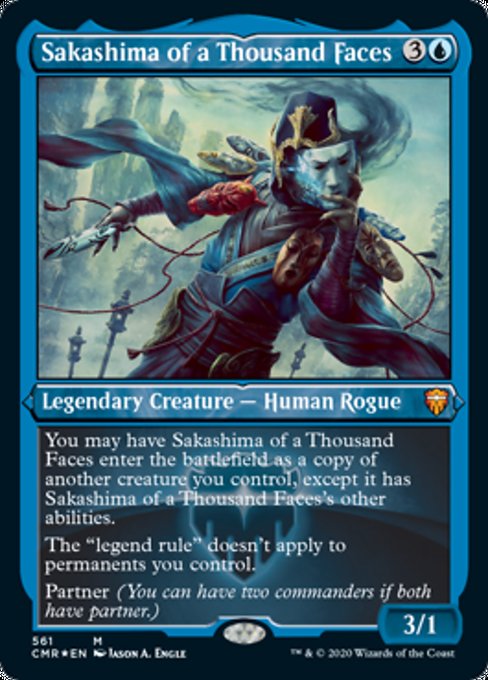 Sakashima of a Thousand Faces (Foil Etched) (Commander Legends) Light Play Foil