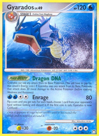 Gyarados (Mysterious Treasures) Medium Play Reverse Holofoil