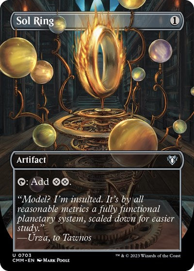 Sol Ring (Borderless) (Commander Masters) Light Play Foil