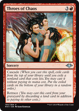 Throes of Chaos (Modern Horizons) Light Play Foil