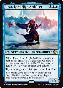 Urza, Lord High Artificer (Modern Horizons) Light Play