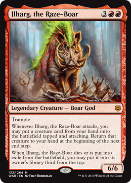 Ilharg, the Raze-Boar (War of the Spark) Light Play