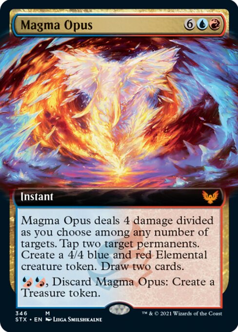 Magma Opus (Extended Art) (Strixhaven) Light Play Foil