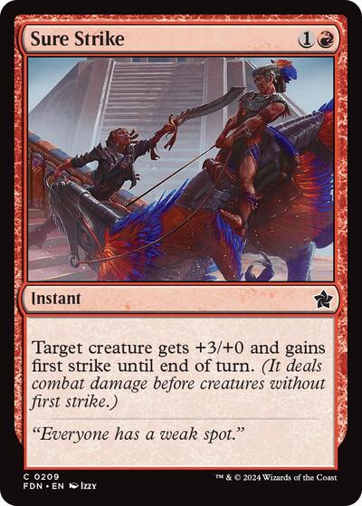 Sure Strike (Foundations) Near Mint Foil