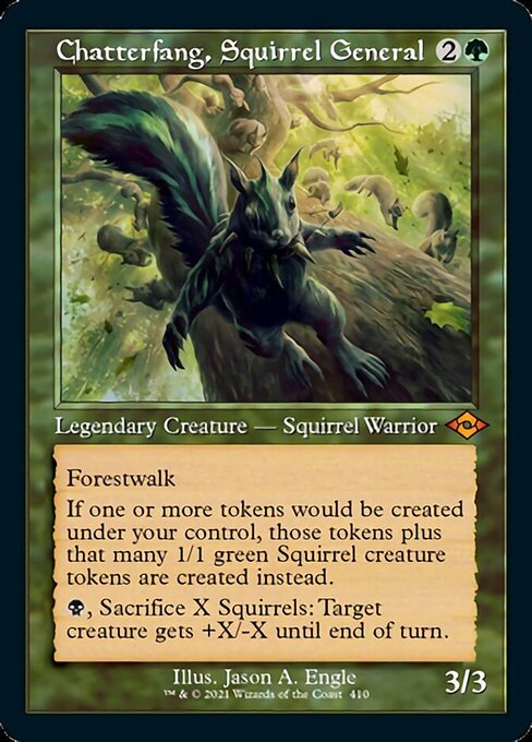 Chatterfang, Squirrel General (Retro Frame) (Modern Horizons 2) Light Play