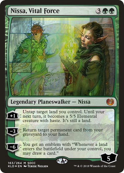 Nissa, Vital Force (SDCC 2018 Exclusive) (Promos: Media) Light Play Foil