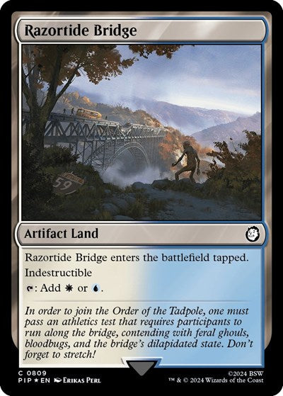 Razortide Bridge (Surge Foil) (Universes Beyond: Fallout) Light Play Foil