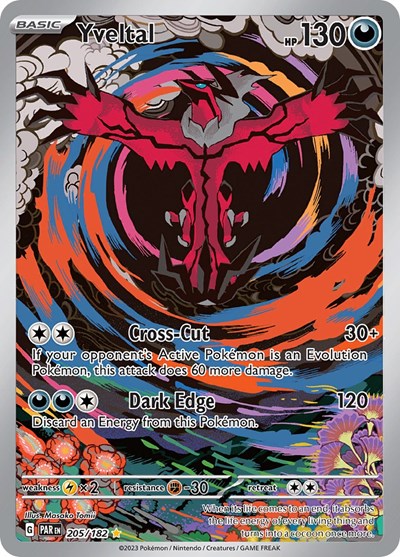 Yveltal - 205 (Scarlet and Violet: Paradox Rift) Light Play Holofoil