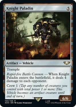 Knight Paladin (Surge Foil) (Universes Beyond: Warhammer 40K) Medium Play Foil