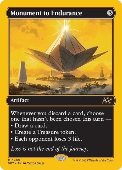 Monument to Endurance (First-Place Foil) (Aetherdrift) Light Play Foil