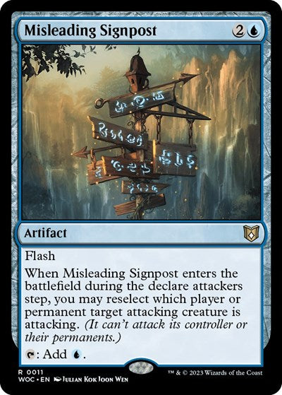 Misleading Signpost (Commander: Wilds of Eldraine) Light Play