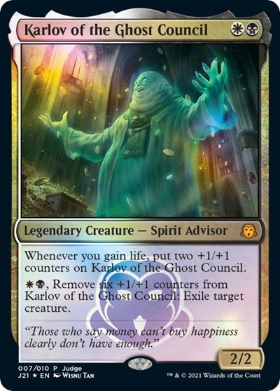 Karlov of the Ghost Council (Promos: Judge) Light Play Foil