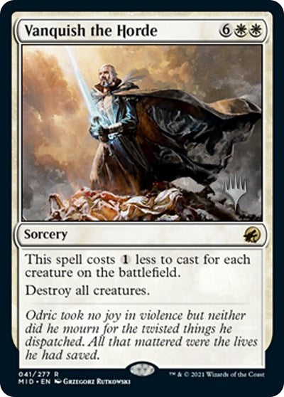 Vanquish the Horde (Promo Pack: Innistrad: Midnight Hunt) Light Play Foil