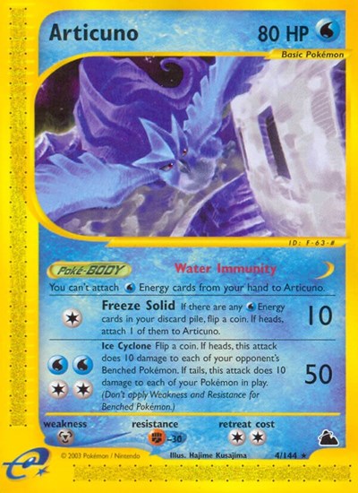 Articuno (4) (Skyridge) Light Play Reverse Holofoil