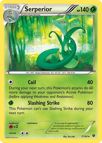 Serperior (XY - Fates Collide) Medium Play