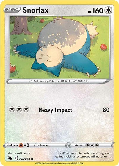 Snorlax (SWSH08: Fusion Strike) Light Play