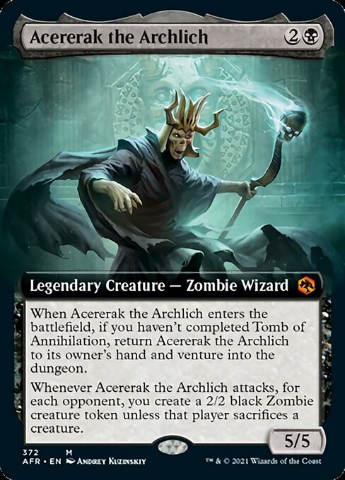 Acererak the Archlich (Extended Art) (Adventures in the Forgotten Realms) Light Play