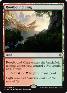 Rootbound Crag (Ixalan) Light Play Foil