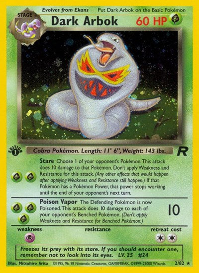 Dark Arbok (2) (Team Rocket) Light Play Holofoil Unlimited