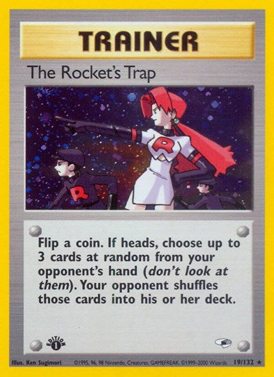 The Rocket's Trap (Gym Heroes) Medium Play Holofoil Unlimited