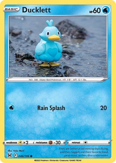 Ducklett (SWSH11: Lost Origin) Light Play Reverse Holofoil