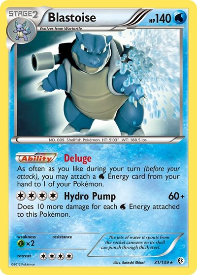 Blastoise (Boundaries Crossed) Light Play Holofoil