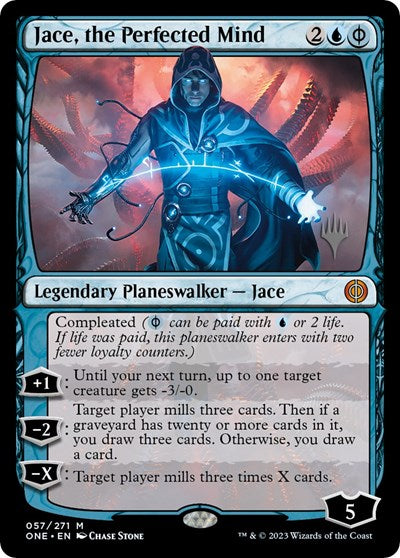 Jace, the Perfected Mind (Promo Pack: Phyrexia: All Will Be One) Light Play Foil