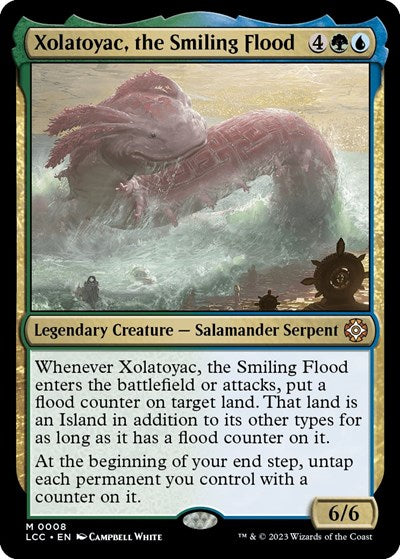 Xolatoyac, the Smiling Flood (Commander: The Lost Caverns of Ixalan) Light Play Foil