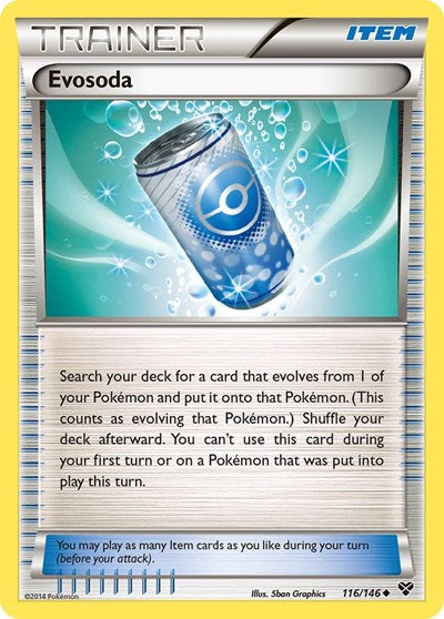 Evosoda (XY Base Set) Medium Play Reverse Holofoil