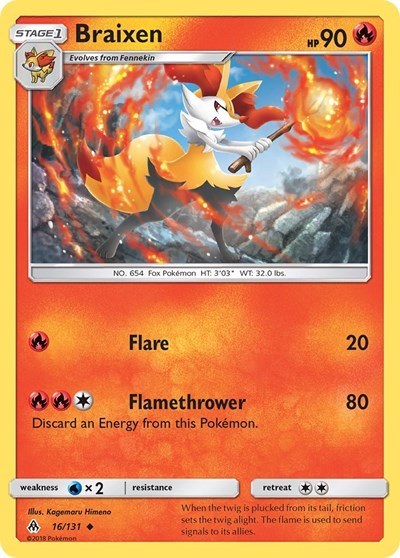 Braixen (SM - Forbidden Light) Medium Play