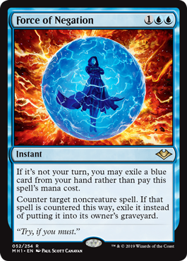 Force of Negation (Modern Horizons) Light Play Foil