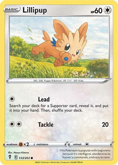 Lillipup (SWSH07: Evolving Skies) Light Play