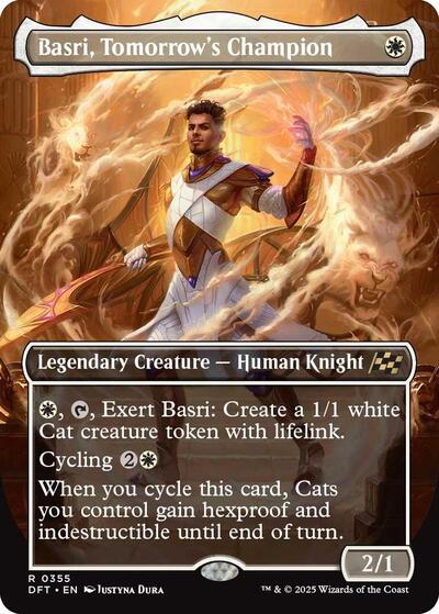 Basri, Tomorrow's Champion (Borderless) (Aetherdrift) Light Play