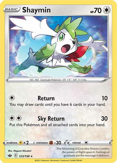 Shaymin (SWSH06: Chilling Reign) Light Play Reverse Holofoil