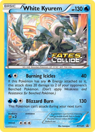 White Kyurem (Prerelease) (XY Promos) Light Play Holofoil