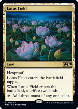 Lotus Field (Magic 2020 Core Set) Light Play