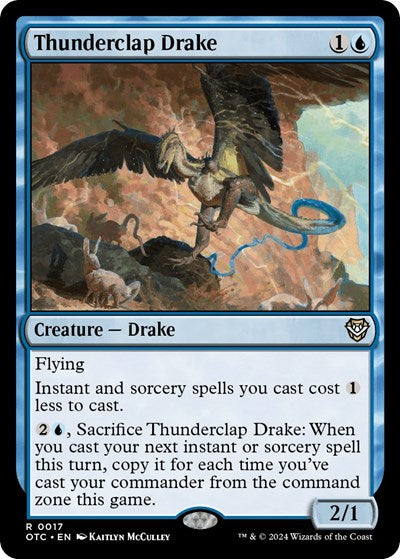 Thunderclap Drake (Commander: Outlaws of Thunder Junction) Light Play