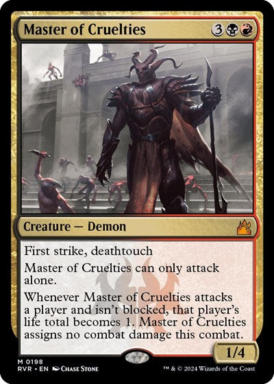 Master of Cruelties (Ravnica Remastered) Light Play Foil