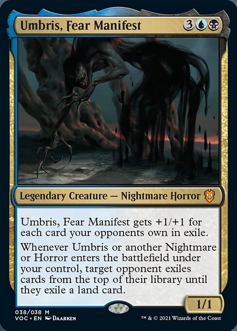 Umbris, Fear Manifest (Commander 2021 Crimson Vow) Light Play