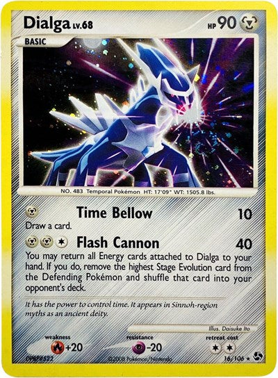 Dialga - 16/106 (Cosmos Holo) (Deck Exclusives) Light Play Holofoil