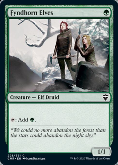 Fyndhorn Elves (Commander Legends) Light Play Foil