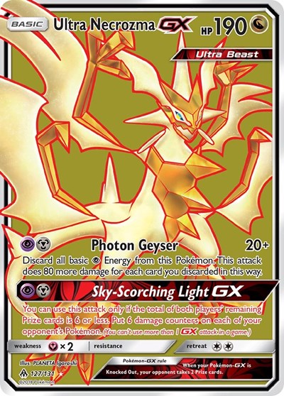 Ultra Necrozma GX (Full Art) (SM - Forbidden Light) Medium Play Holofoil