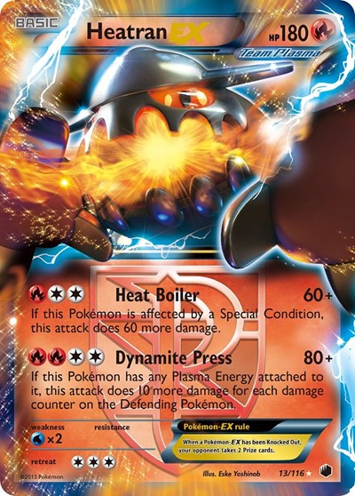 Heatran EX (Team Plasma) (Plasma Freeze) Light Play Holofoil