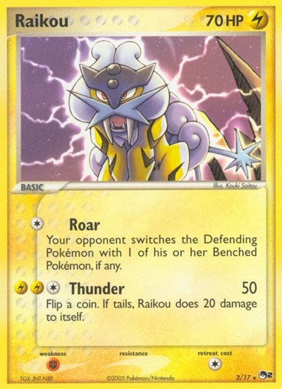 Raikou (POP Series 2) Light Play Holofoil