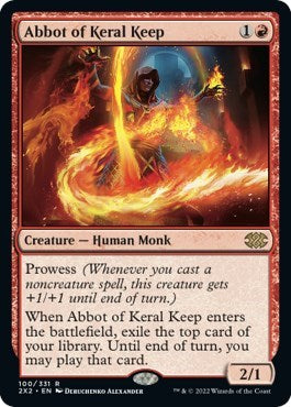 Abbot of Keral Keep (Double Masters 2022) Medium Play