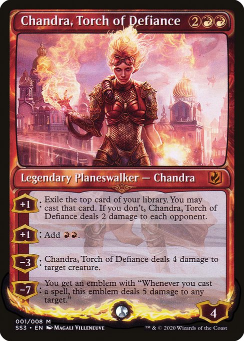 Chandra, Torch of Defiance (Signature Spellbook: Chandra) Light Play Foil