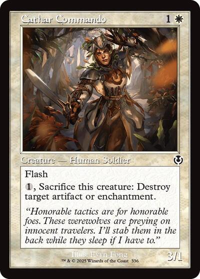 Cathar Commando (Retro Frame) (Innistrad Remastered) Light Play Foil