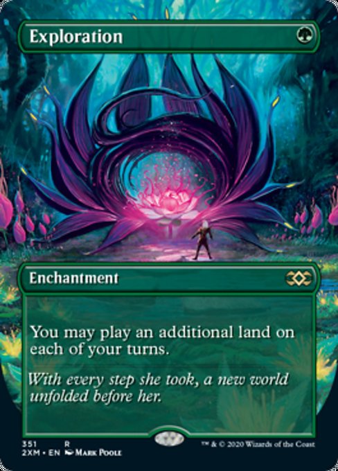 Exploration (Borderless) (Double Masters) Light Play Foil