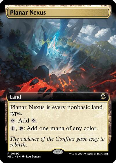 Planar Nexus (Extended Art) (Ripple Foil) (Commander: Modern Horizons 3) Light Play Foil